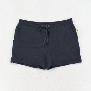 Women's Lounge Shorts Medium Style&Co Drawstring French Terry Industrial Blue